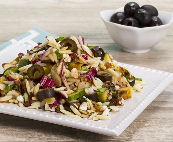 Grilled Orzo Salad