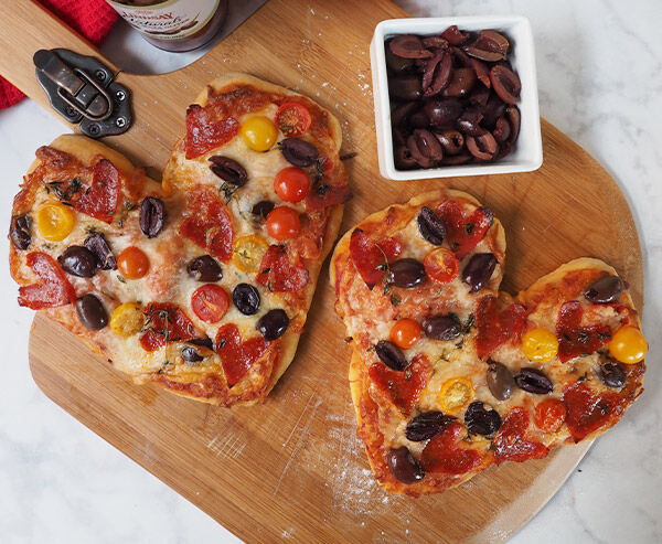 Valentine’s Day “Heart” Pizza Recipe
