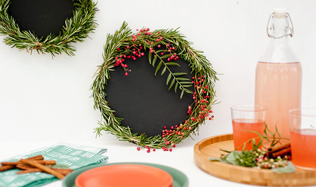 Wine Pairings Chalkboard Wreath DIY